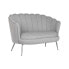 Sofa Home ESPRIT Grey Silver Metal 130 x 77 x 83 cm