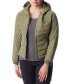 ფოტო #1 პროდუქტის Women's Hooded Long-Sleeve Zip-Front Jacket