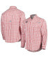 Фото #1 товара Men's Scarlet Ohio State Buckeyes Super Tamiami Omni-Wick Long Sleeve Button-Down Shirt