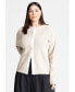 ფოტო #1 პროდუქტის Plus Size Contrast Placket Cardigan