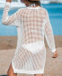 ფოტო #2 პროდუქტის Women's Ocean Side Netted Cover-Up Dress