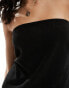 Фото #4 товара ASOS DESIGN linen look bandeau top in black