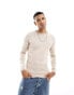 Фото #1 товара New Look muscle fit crew jumper in oatmeal