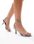 Фото #1 товара Mango snake detail heels in silver