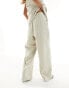 River Island wide leg trouser in light green 36 - фото #10