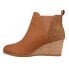 Фото #3 товара TOMS Kelsey Wedge Round Toe Booties Womens Size 8.5 B Casual Boots 10016063T