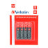 VERBATIM 1x4 Micro AAA LR 03 Batteries
