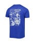 Фото #2 товара Men's Royal Distressed BYU Cougars Vintage-Like Through the Years 2-Hit T-shirt