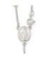 ფოტო #2 პროდუქტის Sterling Silver Polished Bead Rosary Pendant Necklace 21"