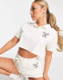Фото #2 товара VAI21 cropped tennis zip polo top co-ord in cream