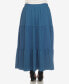 ფოტო #2 პროდუქტის Plus Size Pleated Tiered Maxi Skirt