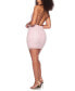 ფოტო #6 პროდუქტის Juniors' Spaghetti-Strap Faux Pearl Embellished Bodycon Dress