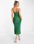 Фото #6 товара Vesper sequin cami strap midi dress in green
