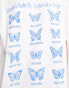 Фото #3 товара ASOS DESIGN oversized heavy weight t-shirt in butterflies graphic in white