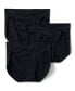 Plus Size Seamless Mid Rise High Cut Brief Underwear - 3 Pack