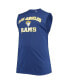 Фото #3 товара Men's Royal Los Angeles Rams Big and Tall Muscle Tank Top