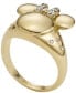 Фото #2 товара Women's Disney x Fossil Special Edition Gold-Tone Stainless Steel Signet Ring