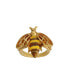 ფოტო #1 პროდუქტის Enamel Yellow and Brown Bee Ring Size 9