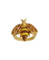 Фото #1 товара Enamel Yellow and Brown Bee Ring Size 9