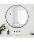 Фото #6 товара Round Mirror, Circle Mirror 24 Inch, Round Wall Mirror Suitable For Bedroom, Living Room