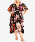 ფოტო #1 პროდუქტის Plus Size Nicola Print Midi Dress