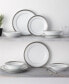 Crestwood Platinum Set of 4 Salad Plates, Service For 4