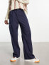 Фото #4 товара Weekday Uno loose fit tailored trousers in navy