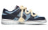 Фото #2 товара 【定制球鞋】 Nike Dunk Low PRM 牛仔 腰果花 做旧丹宁 麻绳绑带 低帮 板鞋 男款 黑蓝 / Кроссовки Nike Dunk Low DM0108-400