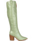 ფოტო #2 პროდუქტის Women's Therese Wide Calf Block Heel Knee High Dress Boots