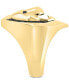 ფოტო #4 პროდუქტის EFFY® Men's Black Spinel Lion Ring (7/8 ct. t.w.) in 14k Gold-Plated Sterling Silver