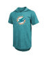 Фото #3 товара Men's Threads Tyreek Hill Aqua Miami Dolphins Player Name & Number Short Sleeve Hoodie T-shirt