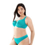 Ivory Rose Curve Vienna C-G mesh spot balconette bra in green