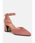 ფოტო #1 პროდუქტის Women's Rory metallic sling detail block heel sandals