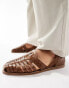 Фото #1 товара ASOS DESIGN fisherman sandal in tan suede