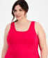 ფოტო #3 პროდუქტის Plus Size Solid Performance Dress, Created for Macy's