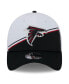 Фото #2 товара Men's White, Black Atlanta Falcons 2023 Sideline 39THIRTY Flex Hat