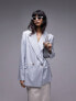 Topshop co-ord straight blazer in seafoam blue Синий, 40 - фото #1