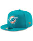 Фото #1 товара Men's Miami Dolphins Basic 9FIFTY Adjustable Snapback Cap