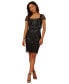 ფოტო #1 პროდუქტის Women's Beaded Short-Sleeve Popover Dress