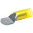 Фото #1 товара Klauke 604R10, Tubular ring lug, Tin, Straight, Silver, Yellow, Polyamide (PA), 25 mm²