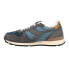 Фото #3 товара Diadora Camaro Suede Lace Up Mens Blue, Grey Sneakers Casual Shoes 178611-D0094