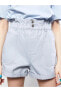 Фото #11 товара LCW Jeans Yüksek Bel Slouchy Düz Cep Detaylı Kadın Jean Şort