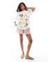 Фото #3 товара ASOS DESIGN oversized t-shirt with food print in white