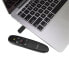 Wireless Presentation Remote with Red Laser Pointer - 90 ft. (27 m) - USB - 27 m - Black