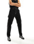 HUGO Gion241 cargo trouser in black