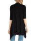 ფოტო #3 პროდუქტის Loose Fit Open Front Maternity Cardigan with Half Sleeve