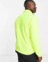 Фото #4 товара Polo Ralph Lauren borg contrast pocket half zip sweatshirt in neon yellow