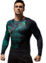 Cody Lundin Men's Compression Shirt with 3D Printing, Tight Gym Top, Long Sleeve Compression Shirt for Men