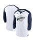 Фото #2 товара Men's White, Navy San Diego Padres Rewind 3/4-Sleeve T-shirt