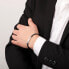 Men´s black leather bracelet Moody SQH23